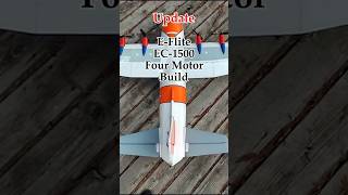 Four Motor E-Flite EC-1500 Build, Update finishing wings, RC Plane, FPV #fpvwing #inav #elrs #rc