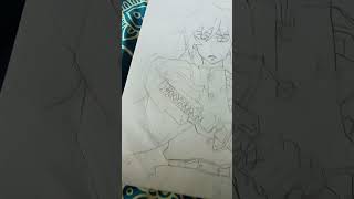 demon slayer caracter drawing #drawing #viral #art #anime #artwork