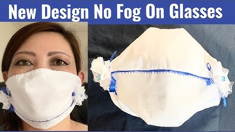 (#151) How To Make The Most Roomy Breathable Face Mask  With Filter Pocket- No Fog On Glasses