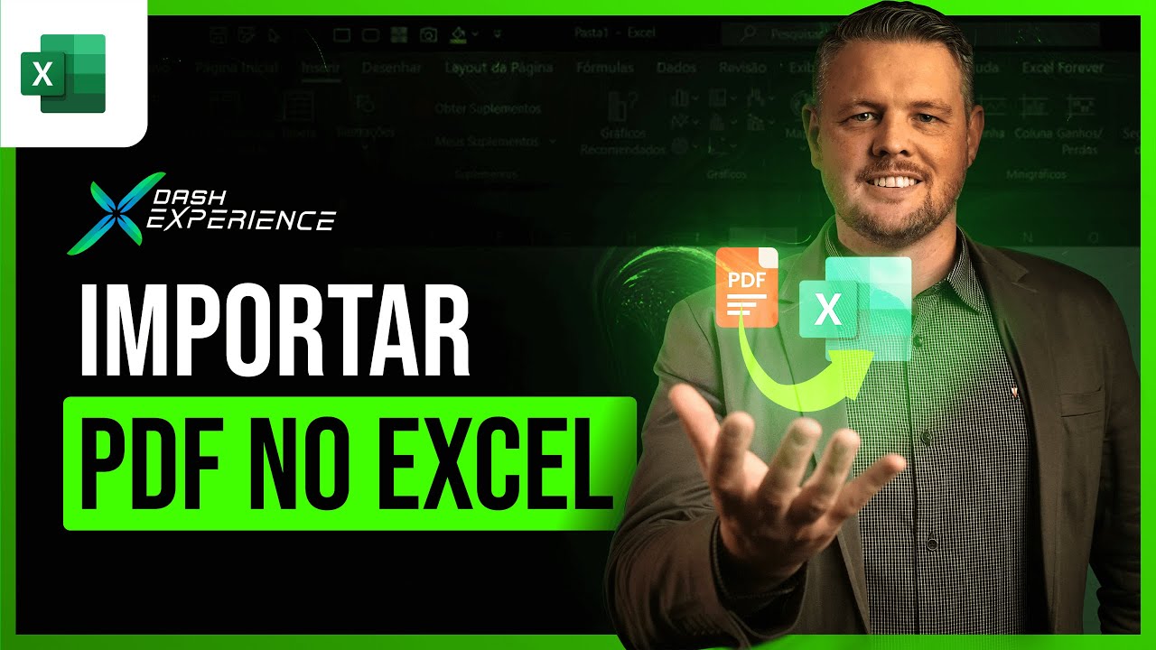 Como Importar PDF no Excel - com 1 ou Várias Páginas - YouTube