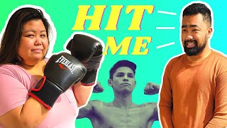 🥊 I LET MY WIFE PUNCH ME like RYAN GARCIA body shot challenge 🥊 for her weight loss journey!