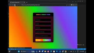 Building login and signup page with nodejs using firebase database
