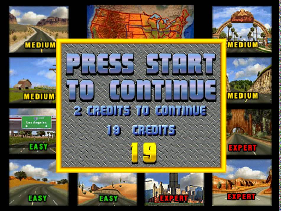 [ARCADE EmulGAME] Cruis'n USA All Stage 크루즌 USA