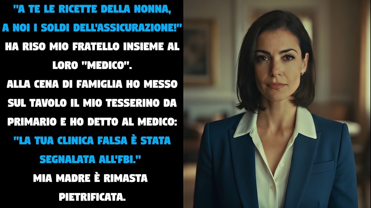 Volevano I Soldi Di Papà... A Cena Ho Mostrato Il Tesserino E Li Ho Fatti Arrestare Tutti.