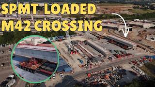 HS2 Delta Junction: SPMT Now Loaded for M42 Viaduct Crossing