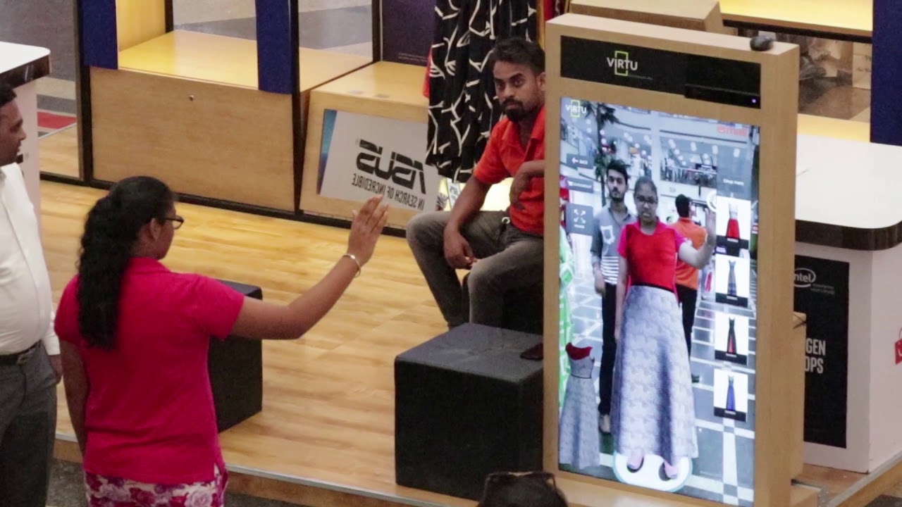 When people Tried Virtu's VIVID the augmented reality based Virtual Trial Room