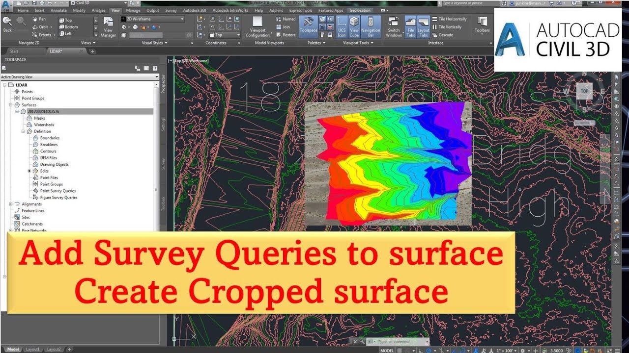 Create cropped surface Create Surface from point queries Add figure ...