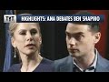 Ana Kasparian Debates Ben Shapiro: Highlights