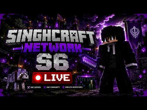 COME ON LETS PLAY TOGETHER 🫂 || MINECRAFT LIVE 🔴 || SINGHCRAFT NETWORK ⛏️