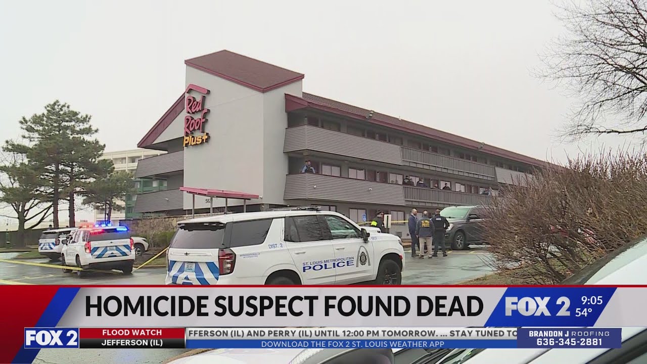 Homicide suspect found dead at Red Roof Inn in St. Louis