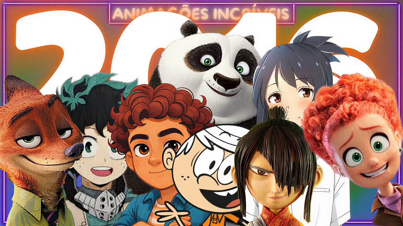 COMO FOI O MUNDO DAS ANIMAÇÕES EM 2016