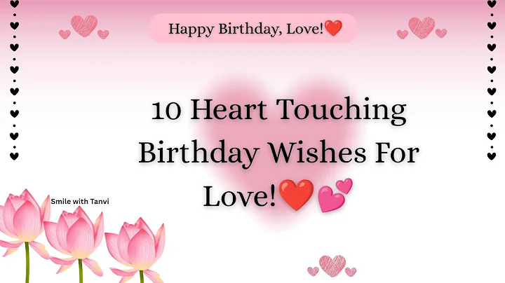 Heart touching birthday wishes for love | birthday wishes message #happybirthday 