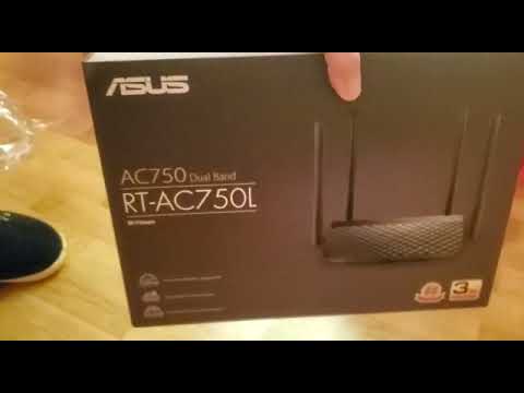 роутер ASUS RT-AC750L, распаковка коробки