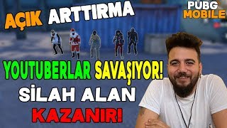 YOUTUBERLAR KAVGA ETTİ! HIZLI OLAN KAZANIR! PUBG Mobile AÇIK ARTTIRMA