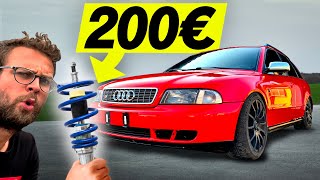 NEUES FAHRWERK für den 800€ Audi A4 B5 1.8T + Querlenker Einbau | PROJEKT TEIL 4 | Fahr doch