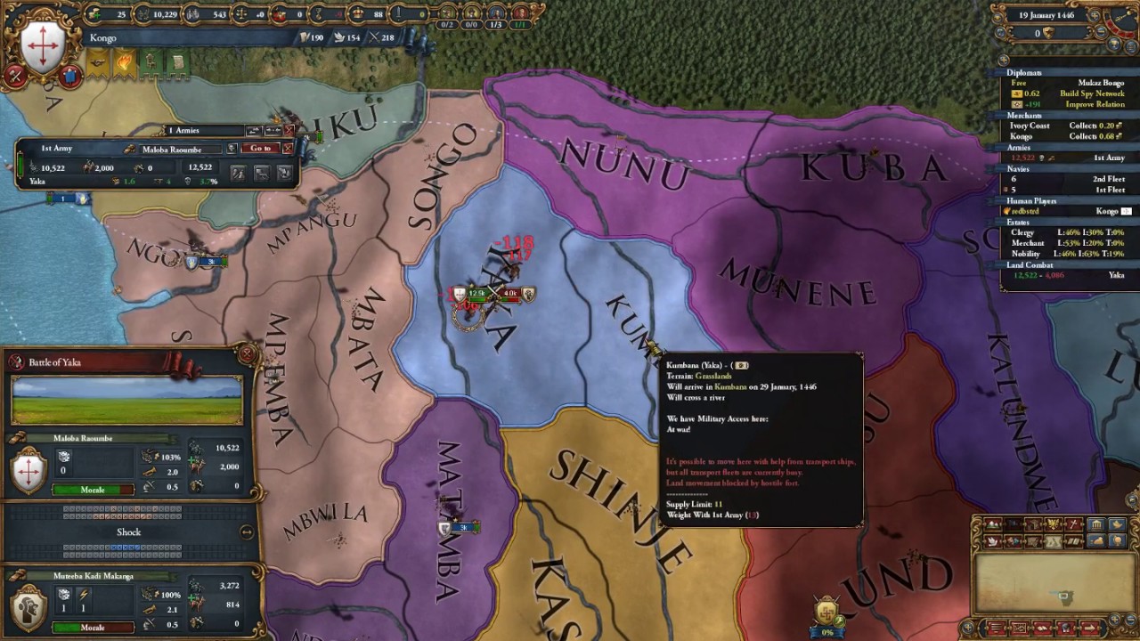EU4 African Power as Kongo 1 YouTube