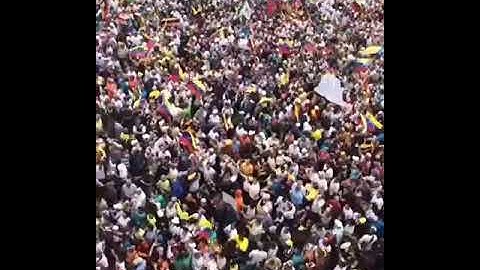 Así se lleva a cabo la manifestación en contra de Maduro en Maturín