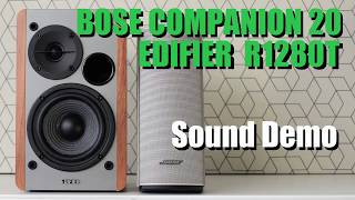 Bose Companion 20 vs Edifier R1280T  ||  Sound Demo w/ Bass Test