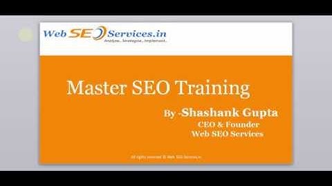 SEO Course Content