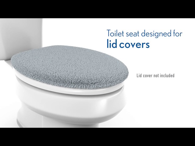 Cover Companion™ Toilet Seat Designed for Lid Covers 