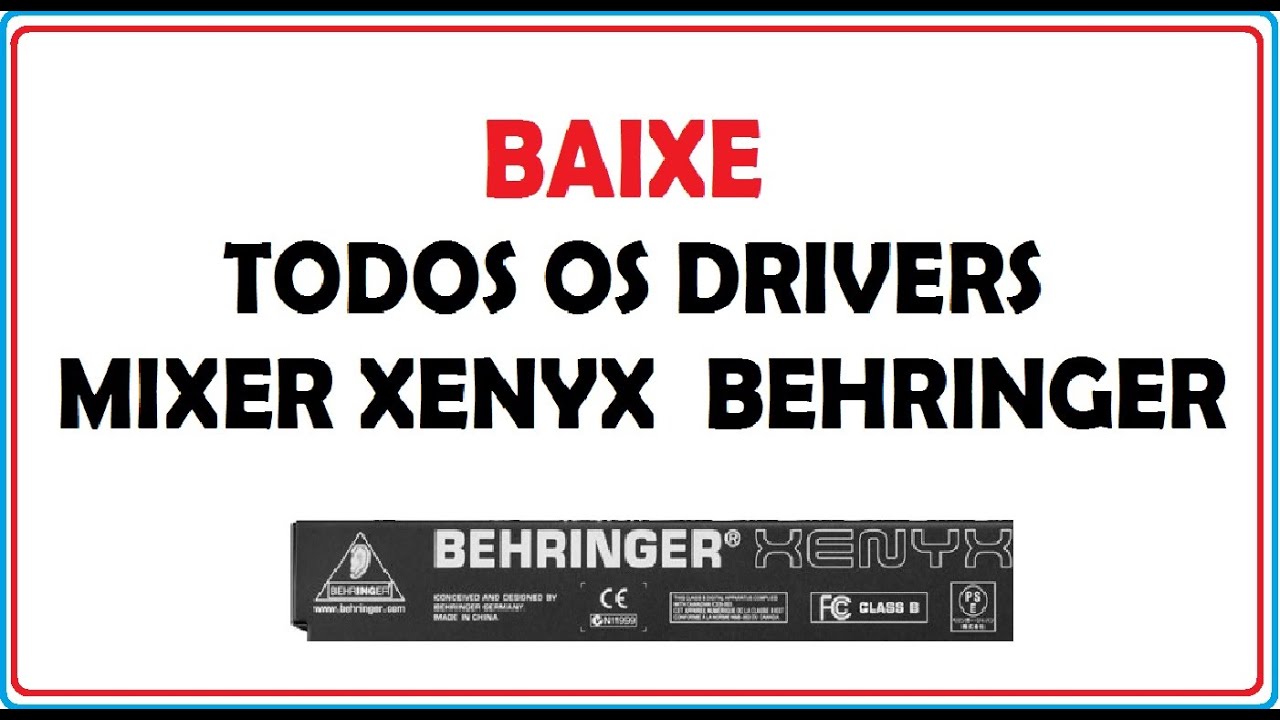 behringer xenyx q802usb driver download