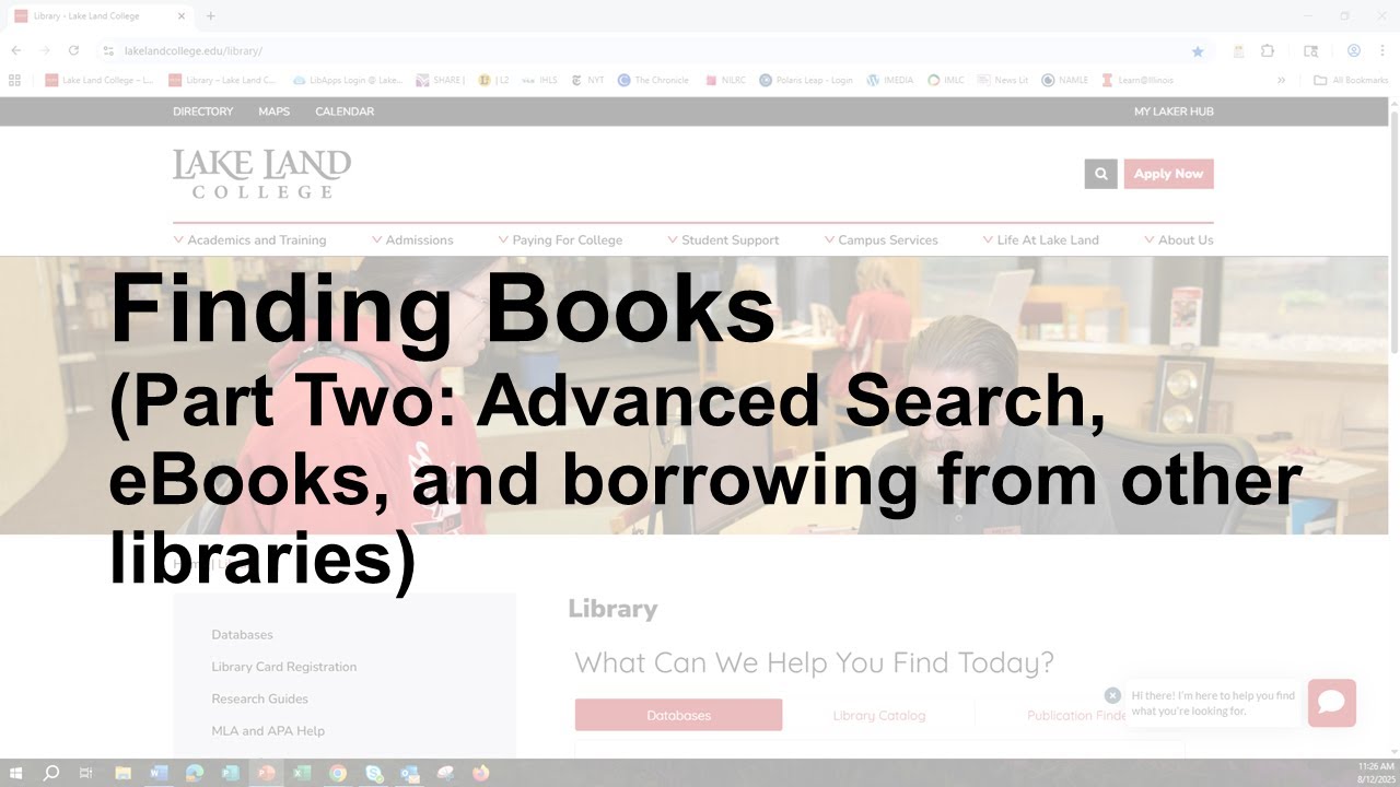 Finding Books Finding Books (Part Two: Advanced Search, eBooks, and borrowing from ...