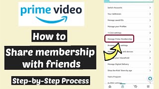 How to Share Amazon Prime Account Membership with Friends (2023) |Share Prime Video without password screenshot 4