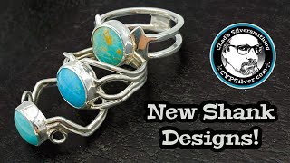3 New Fun Ring Shank Styles:  A Silversmithing Tutorial