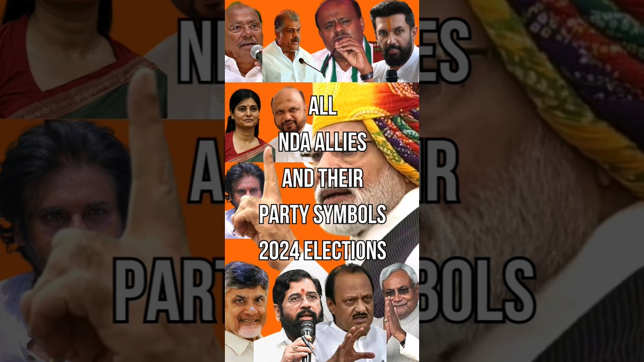 NDA Allies, Party Symbols and Leaders | 