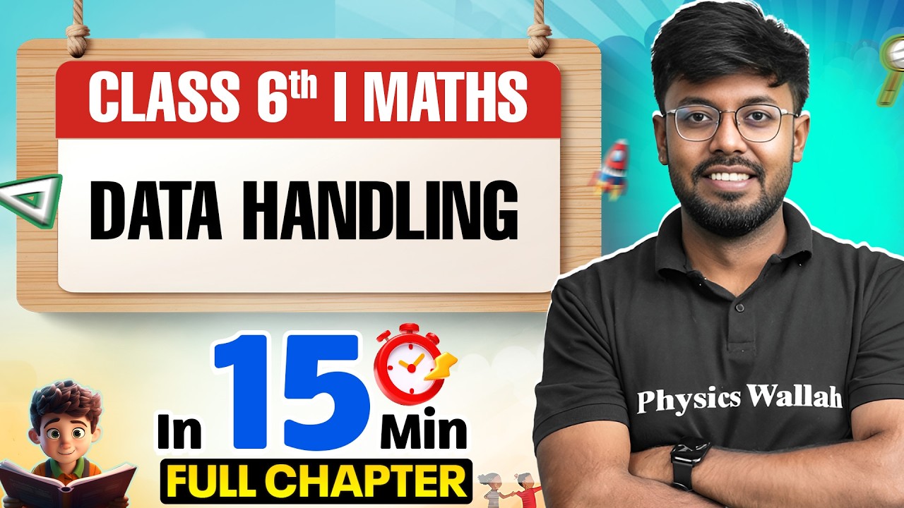 Data Handling Maths Class 6 || Complete Chapter In 15 Minutes 🎯