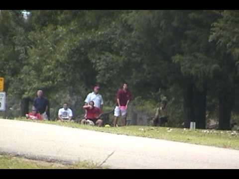 Trace Open 2009 - Will Schusterick, Matt Orum, Kris Orrick, and Clayton Nash tee off on hole 2