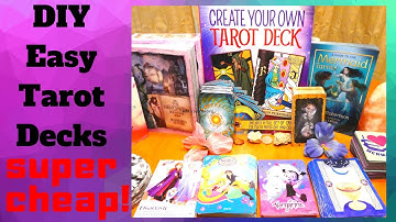 DIY Make your Own SUPER EASY Tarot Oracle Deck Divine Message cards - Cheapest Alternative! Save !