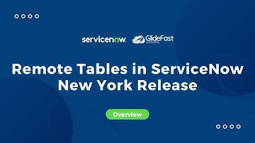 Remote Tables in ServiceNow - New York Release Feature | Share the Wealth