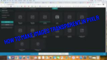 How to make transparent images in Pixlr! | Pixlr E Tutorial