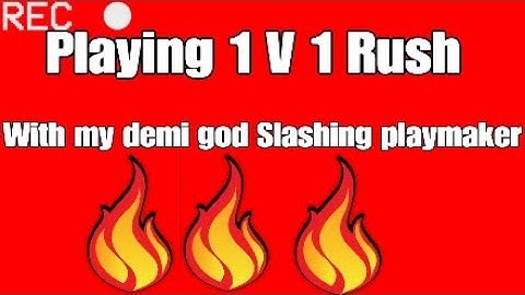 I took my demi god slashing playmaker to the 1v1 rush event