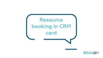 Resource booking: how to set up a CRM card
