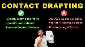 How to learn Contract Drafting : Dos and Don