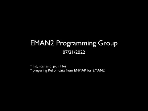 EMAN2 in Python - Live Session 05
