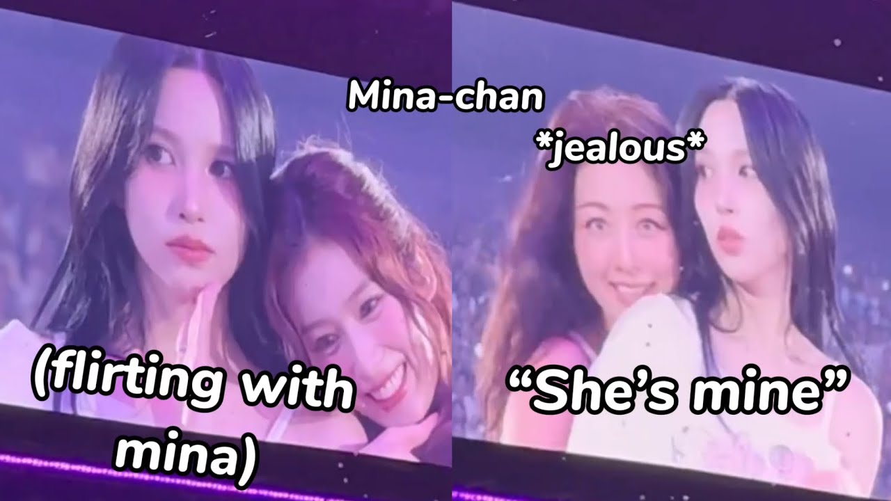 mina being jihyo’s *kryptonite*, being jealous when twice being clingy on her