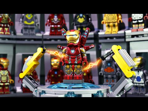 LEGO IRON MAN HALL OF ARMOR 28 MINIFIGURES SETS TIGER71132 Unofficial lego lego videos. 