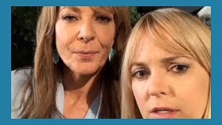 Anna Faris \& Allison Janney On Set Of Mom