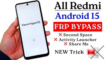 All Redmi Android 15 HyperOs 2.0 Frp Bypass/Unlock Without Pc | Remove Google Account Lock 2025