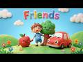 👉 Kidoora Kids 🤝 Making Friends Story | Darian Meets Apple, Tree &amp; Car | Kids Story