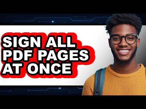 How To Sign All PDF Pages At Once