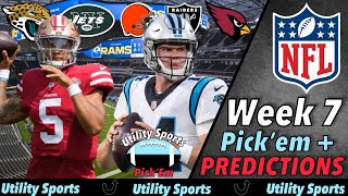 NFL Week 7 Predictions and Pick'Em I Picks for every game in the NFL of Week 7