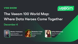 Veeam 100 World Map: Where Data Heroes Come Together