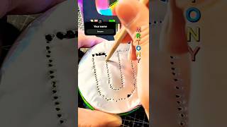 Punching Letter U On Foil Paper Asmr Sound