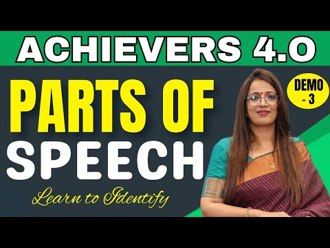 Achievers 4.O | Learn to Identify Parts Of Speech | Demo - 3 | Basic English Grammar | by Rani ma'am