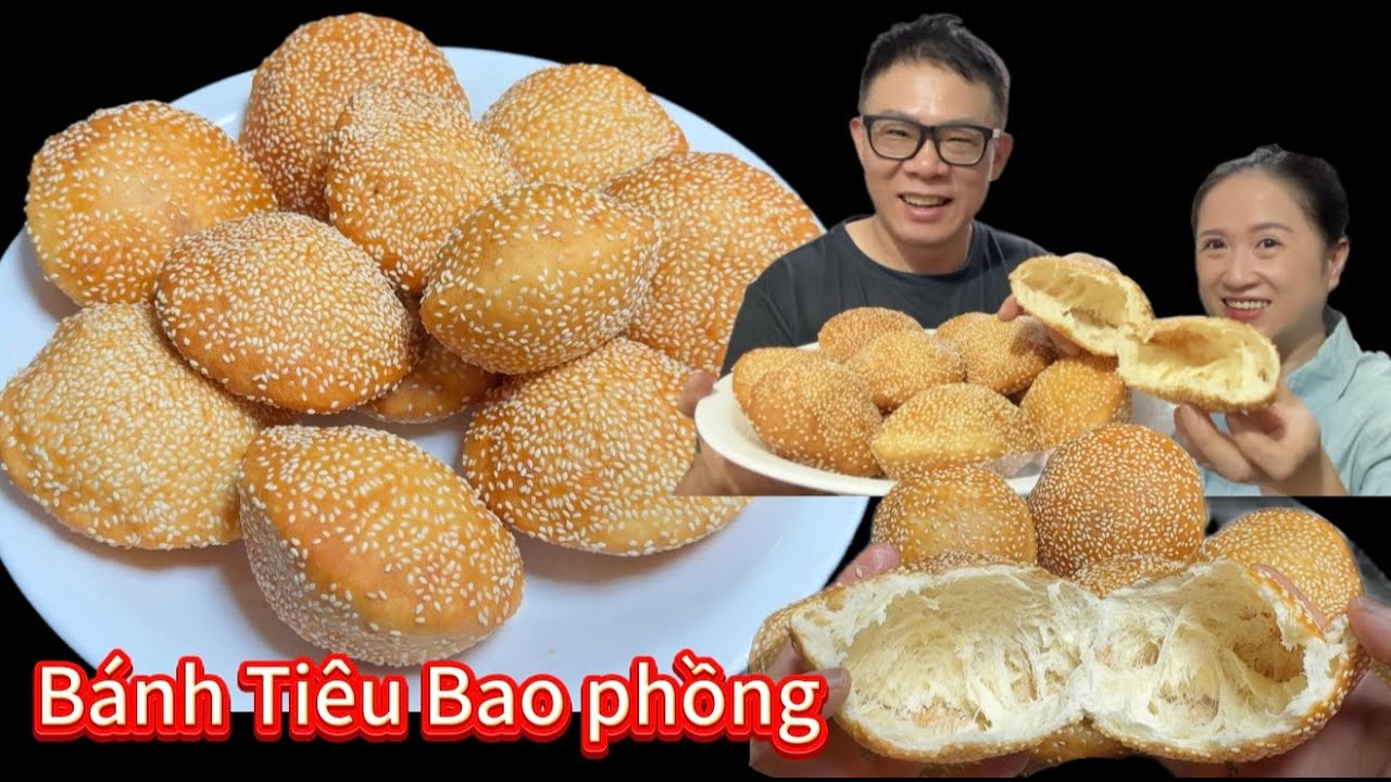 Bánh tiêu tại nhà với Một công thức mà ai cũng có thể làm được, bánh phồng to thơm ngon