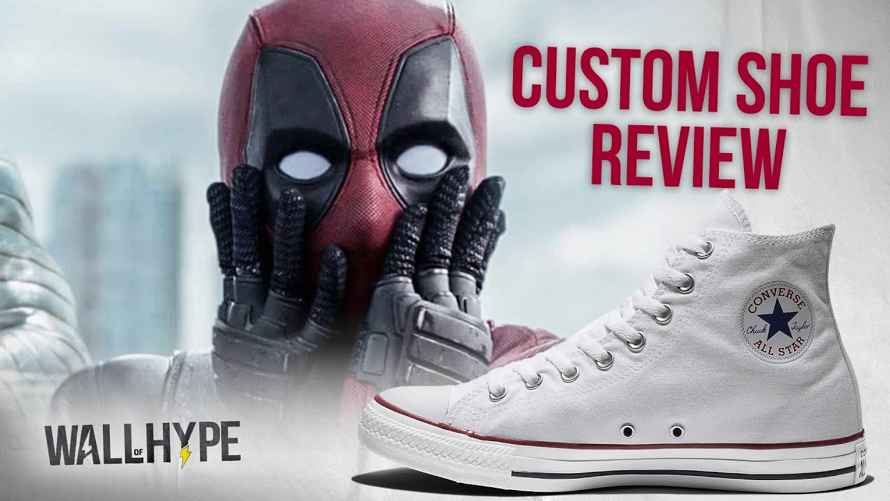 ⚡️ SHOE CUSTOMS: Deadpool Portrait Converse All-Star Custom - YouTube